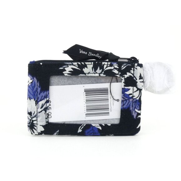 Vera Bradley Frosted Floral Cotton Zip Id Case NWT - Picture 2 of 2